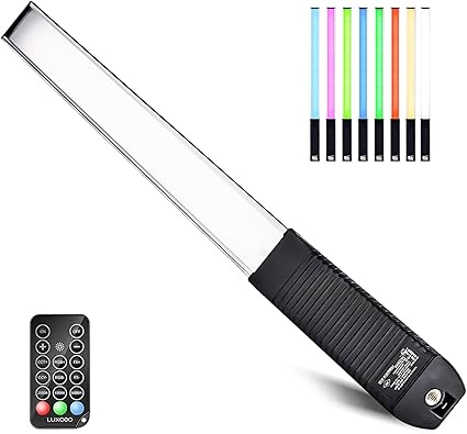 LED Photography Lighting Portable Wand Handheld LED Video Light 1000 Lumens CRI 95+ USB Rechargeable with Remote Control